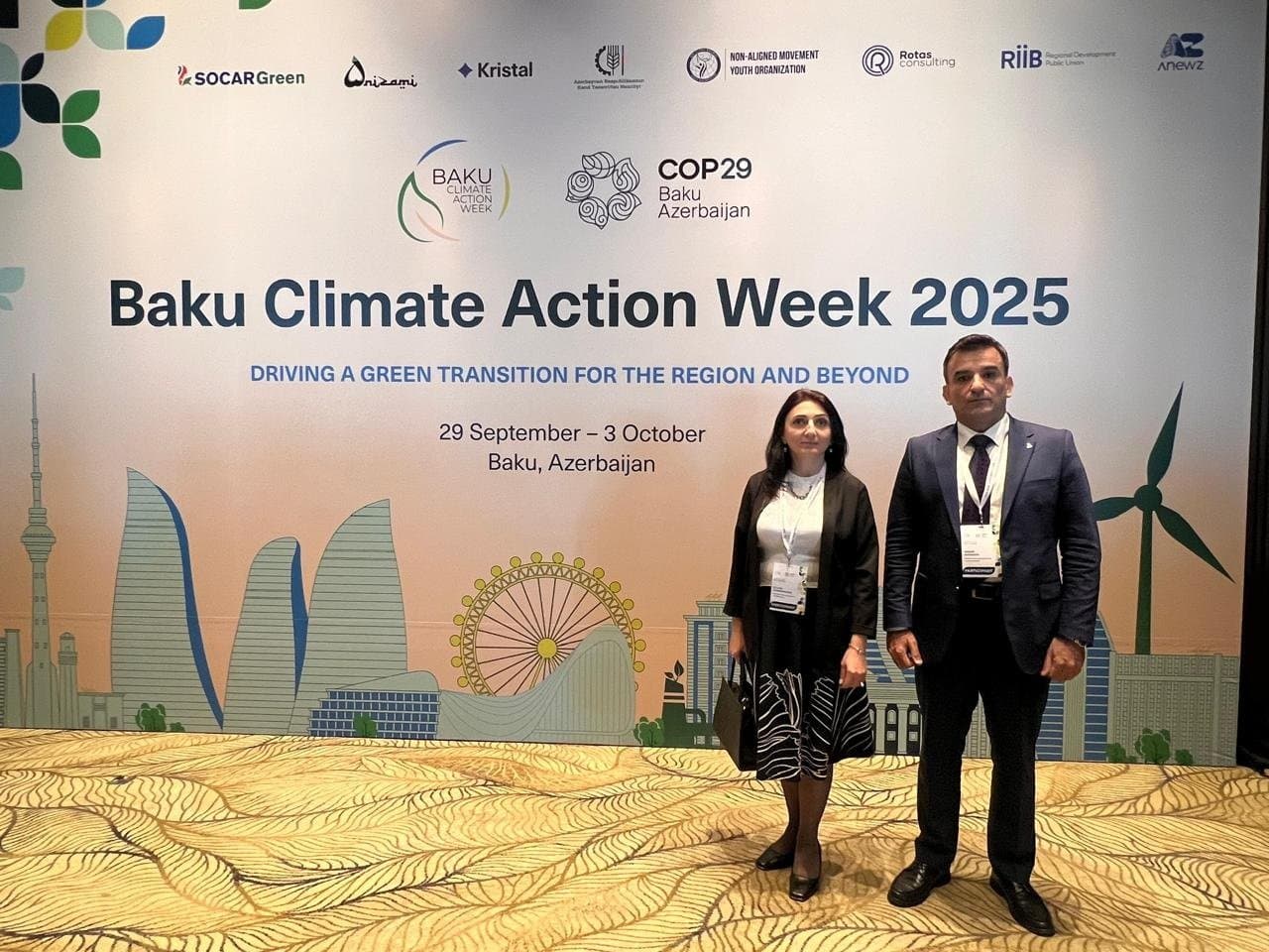 Employees of the Institute of Economics participated in the opening of the Baku Climate Action Week
