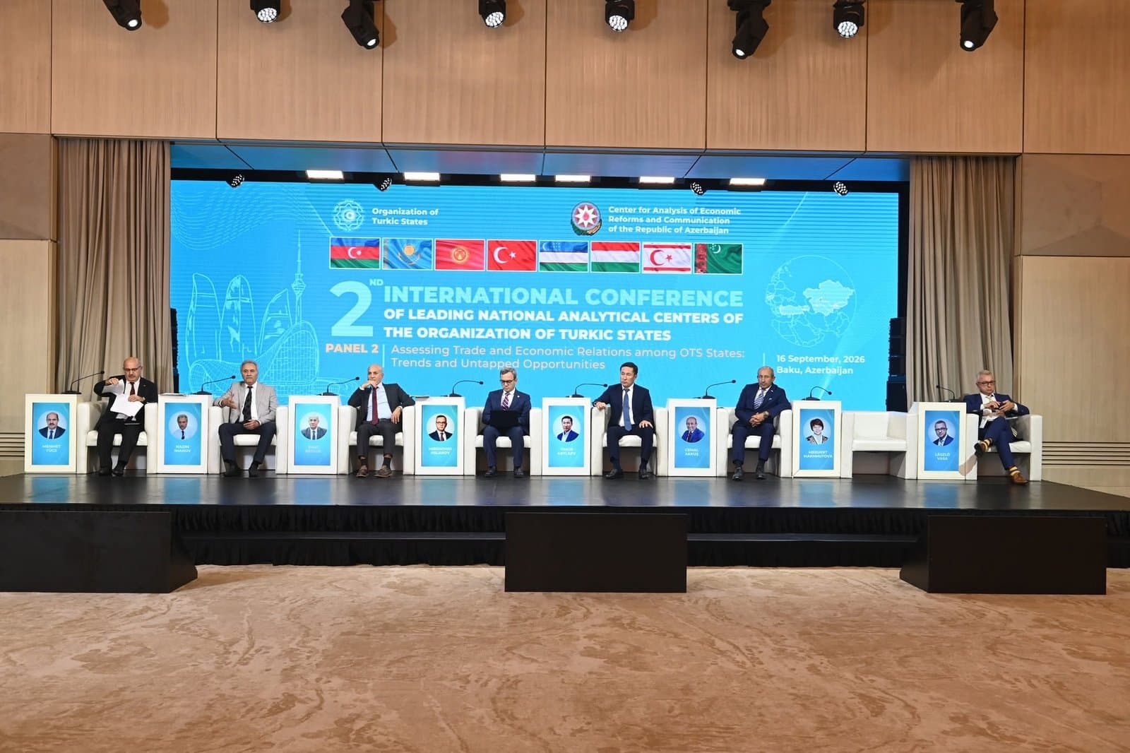 Professor Nazim Müzəffərli Türk Dövlətlərinin Aparıcı Milli Analitik Mərkəzlərinin II Beynəlxalq Konfransında çıxış edib 2