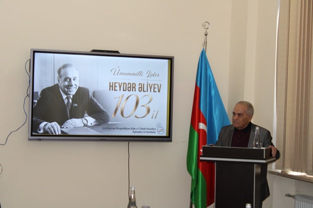 At the Institute of Economics held an event dedicated to the 103rd anniversary of the National Leader Heydar Aliyev 2
