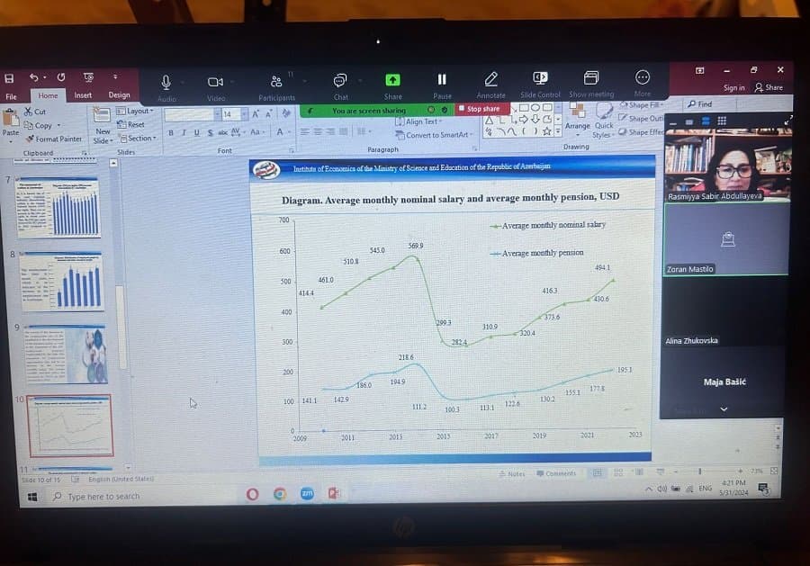 The head of the department of the Institute of Economics made a speech at the scientific conference held in Serbia 1