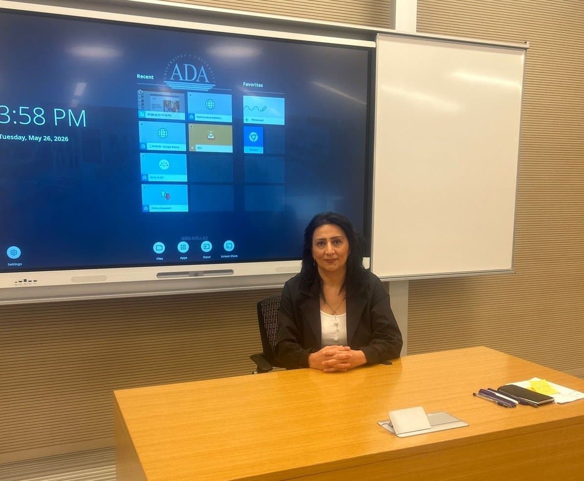 İqtisadiyyat İnstitutunun şöbə müdiri ADA Universitetində seminarda çıxış edib 2