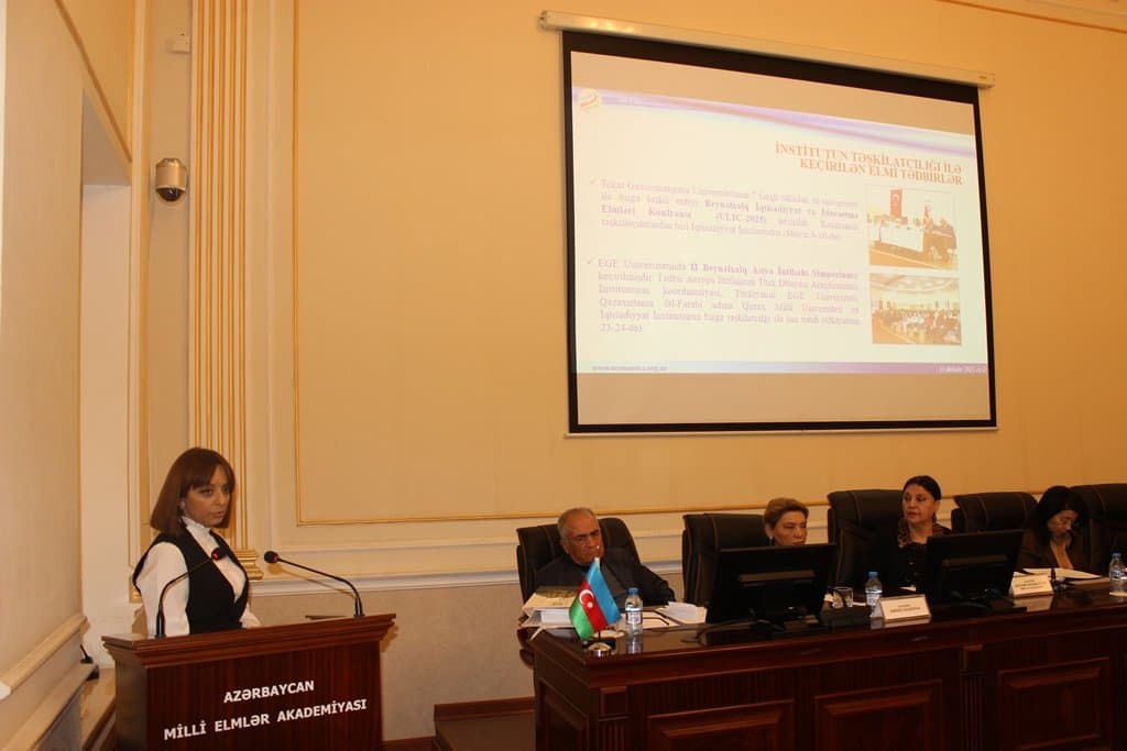 The scientific secretary of the Institute of Economics made a speech at the Department of Social Sciences of ANAS
