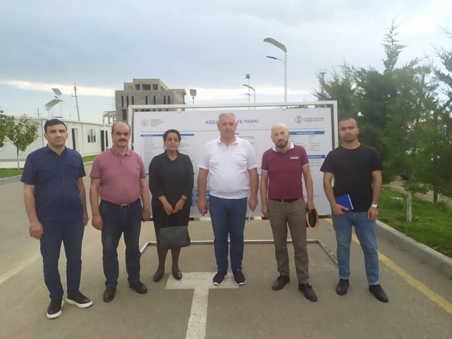 Post-konflikt Ərazilərin Bərpası Elmi Mərkəzinin tədqiqatçıları Ağdam Sənaye Parkının fəaliyyəti ilə tanış olublar 1