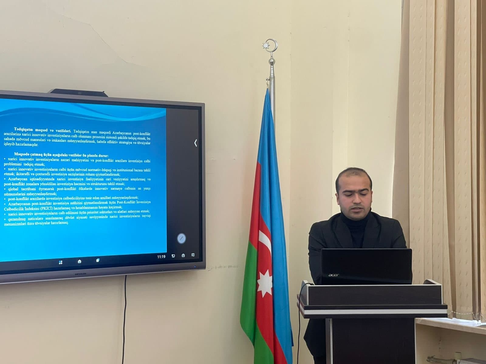 Gənc Alimlər və Mütəxəssislər Şurasında gənc tədqiqatçının məruzəsi dinlənilib 4