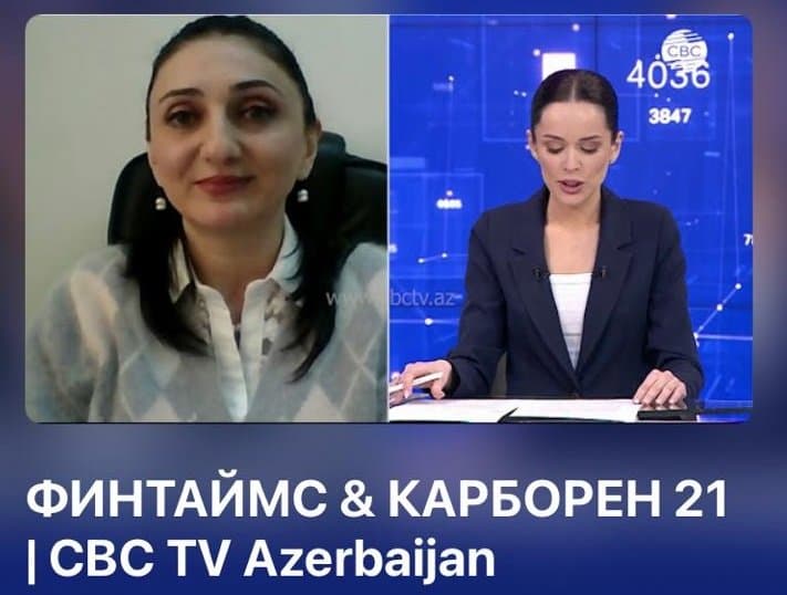 Head of the department of the Institute of Economics was a guest of the "CBC TV Azerbaijan" channel