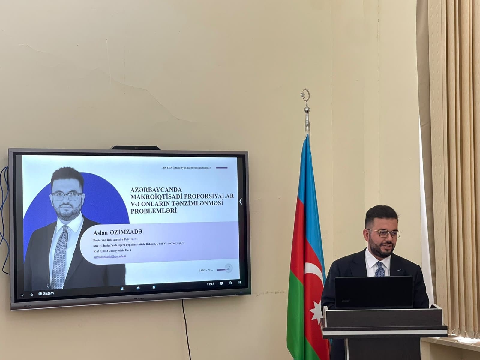 Gənc Alimlər Şurasında Azərbaycanda makroiqtisadi proporsiyalar və onların tənzimlənməsi problemləri müzakirə olunub 2