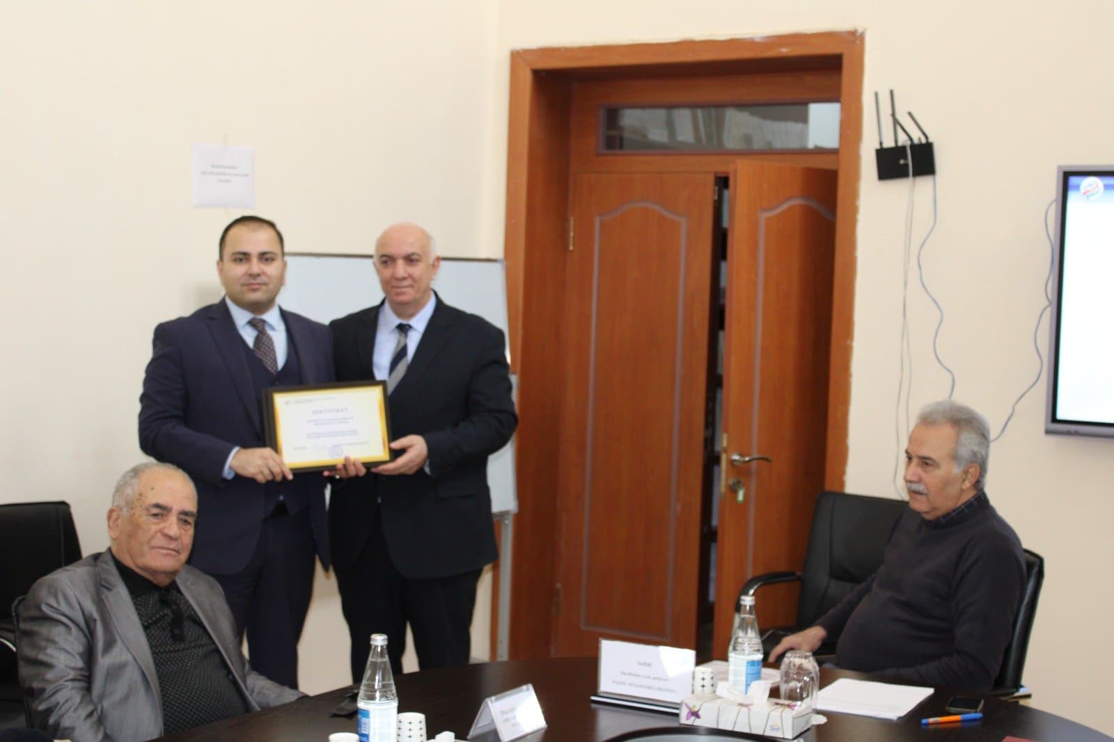 Baku Business University Master's Students Receive Certificates from the Institute of Economics 2