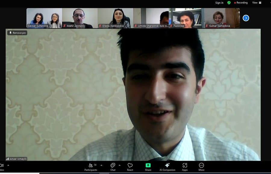 An online meeting was held between the Institute of Economics and the Institute for Perspective International Studies of Uzbekistan 2