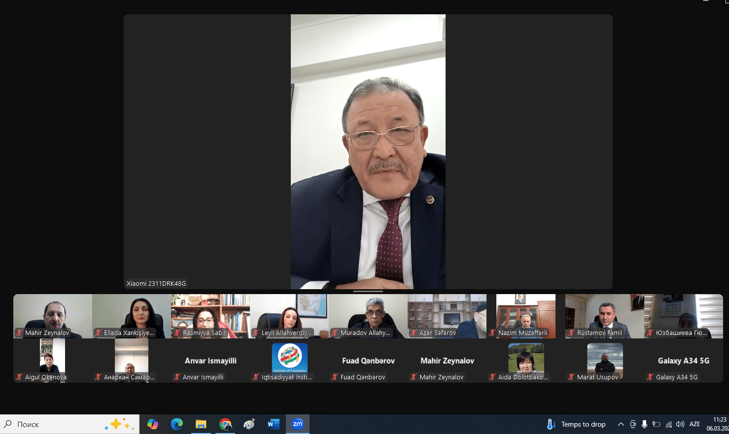 Held an online meeting between MSE Institute of Economics and the Institute of Economics of the Kyrgyz University of Economics 4