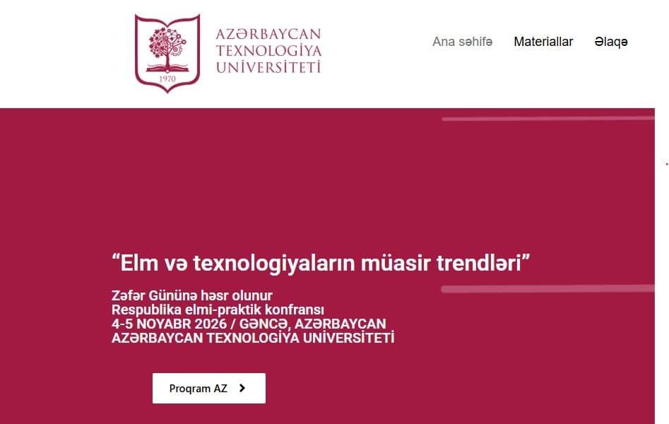 Elm və texnologiyaların müasir trendləri konfransı keçiriləcək 1