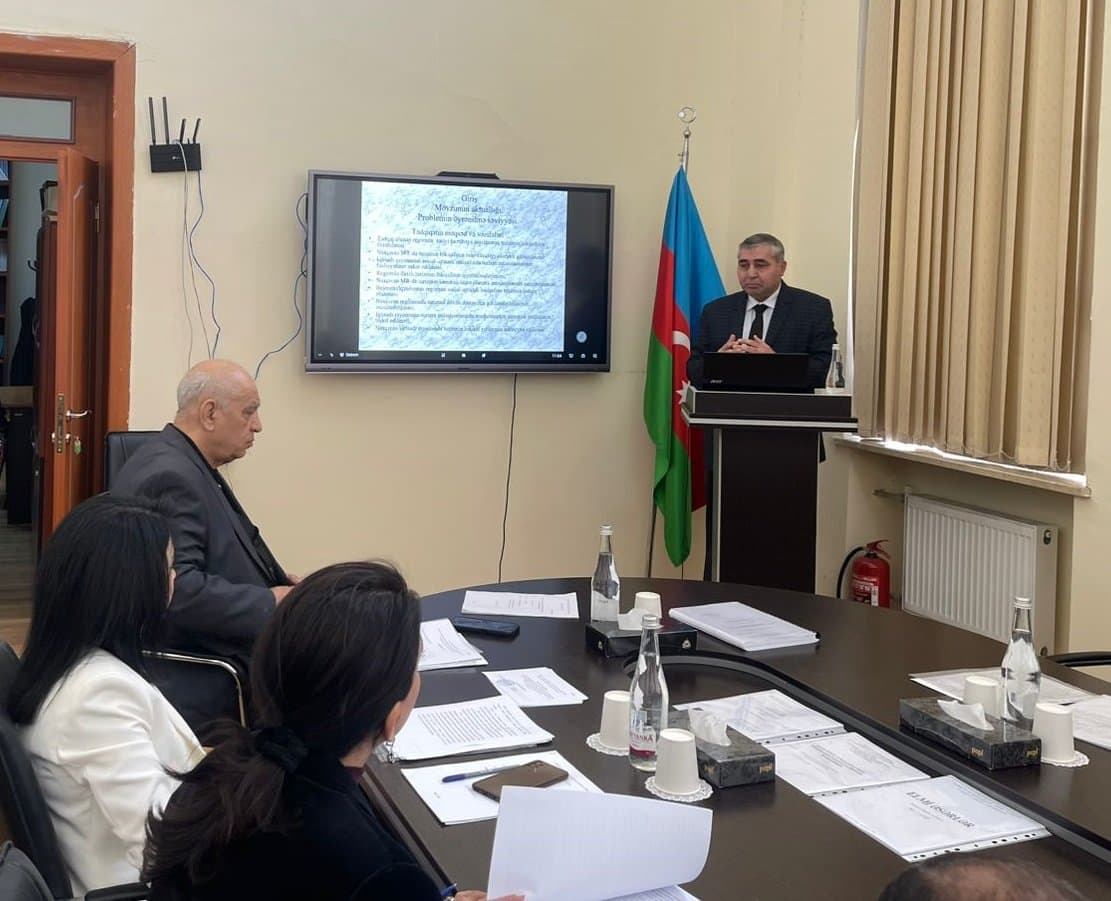 Elmi Seminarda “Naxçıvan Muxtar Respublikasının sosial-iqtisadi inkişafında turizmin rolu” müzakirə edilib 2