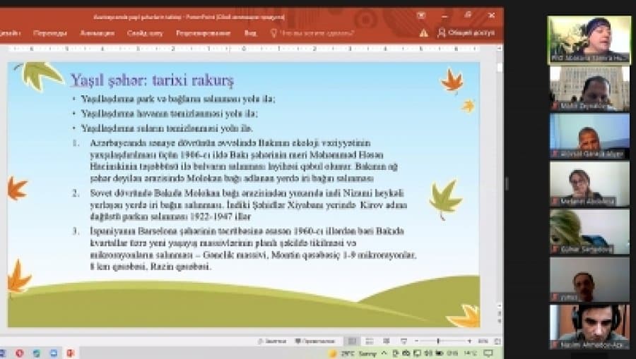 At the scientific seminar discussed the problems of creating green cities in Azerbaijan